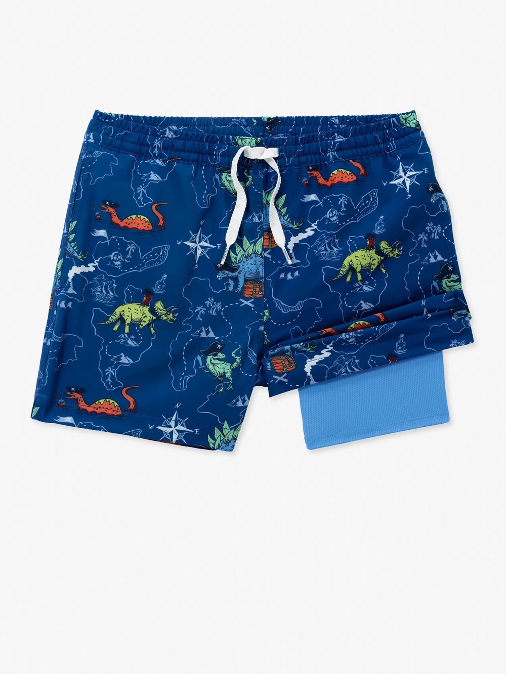Chubbies The Rex Marks The Spots Boys Lined Classic Swim Trunk Size Medium